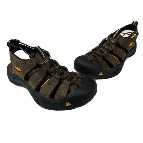 Keen Newport 1001870 Men\'s Waterproof Bison Leather Sport Sandals Size 7.5 New